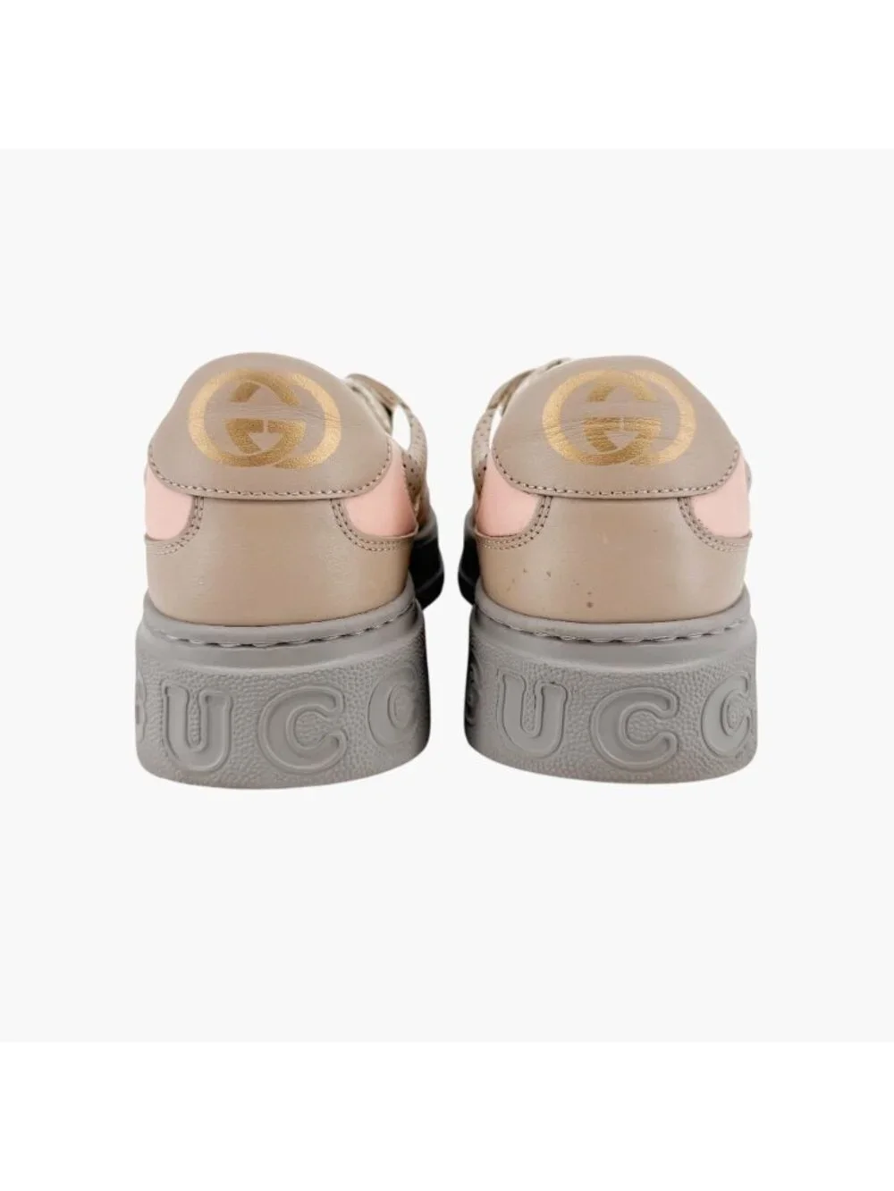 Gucci Beige GG Monogram Canvas Dali Platform Sneakers Size 39 US 9 Women